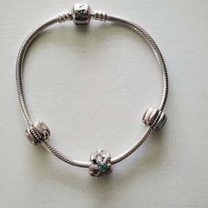 Pandora bracelet with starfish charm